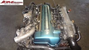Toyota Aristo 3.0l Inline 6 Twin Turbo Engine Transmission Loom Ecu JDM 2JZ-GTE - Image 2