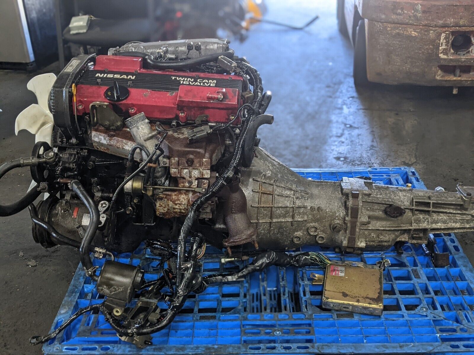 88-90 Nissan Silvia S13 1.8L Turbo Engine 5-speed Trans Loom & ECU
